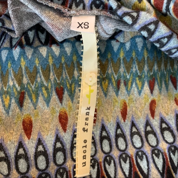 Uncle Frank Retro Print Asymmetrical Dress Size XS - Picture 11 of 12